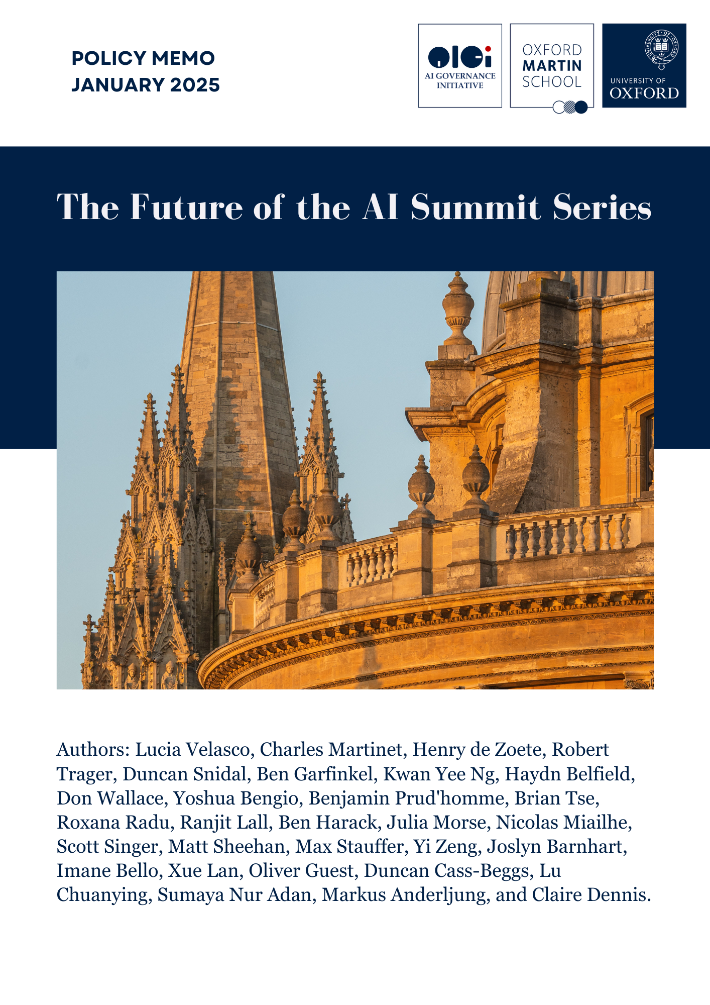 The Future of the AI Summit Series