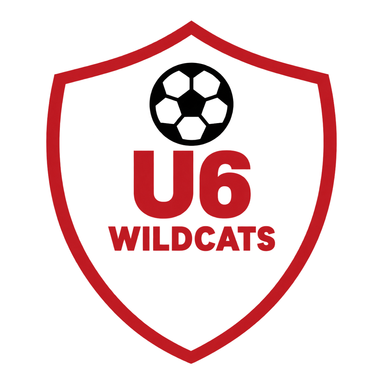U.S. Highway 6 Wildcats emblem in a red shield shape with a black circle at the top.