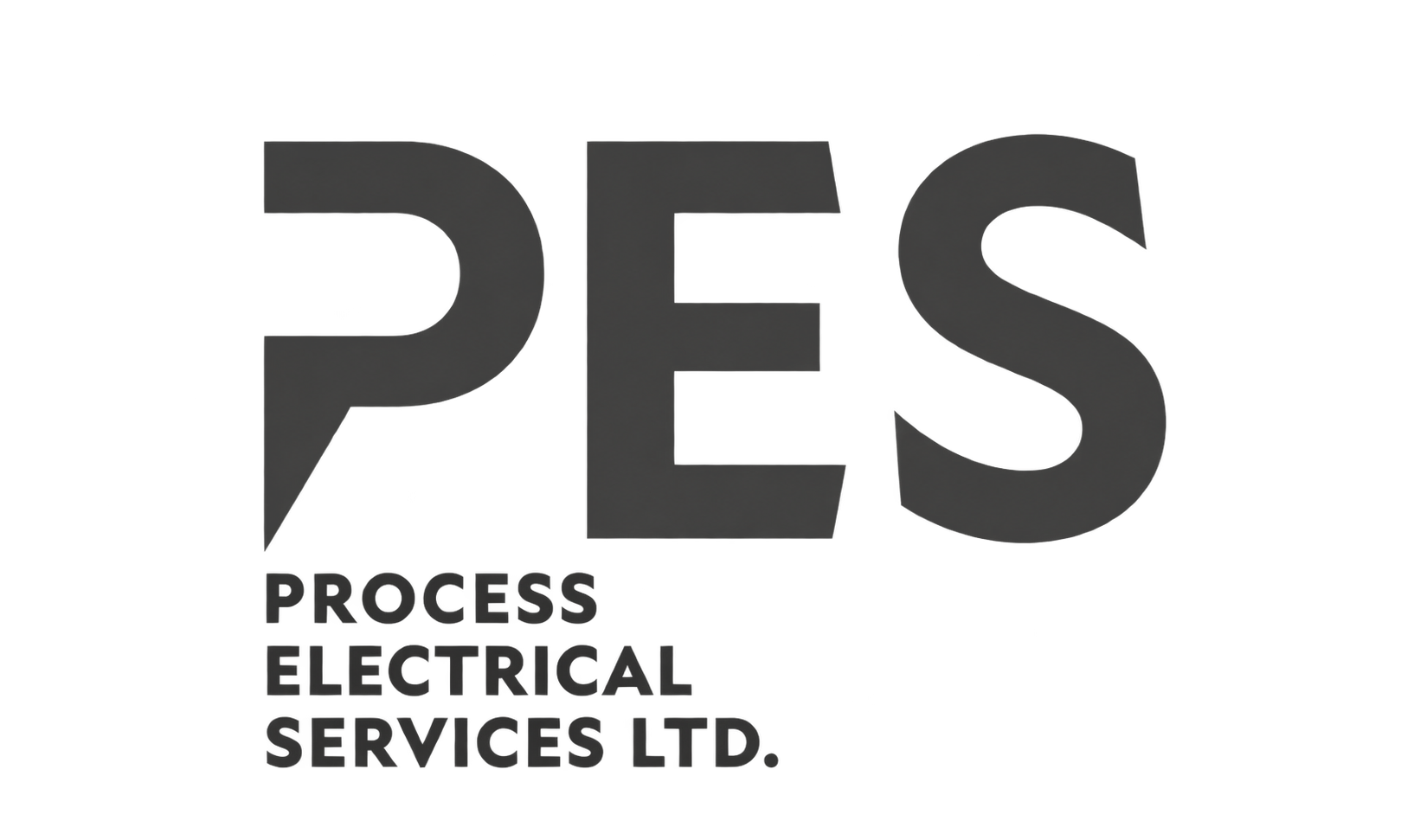 Logo for Process Electrical Services Ltd featuring large stylized letters 'PES' with the words 'Process Electrical Services Ltd.' underneath.