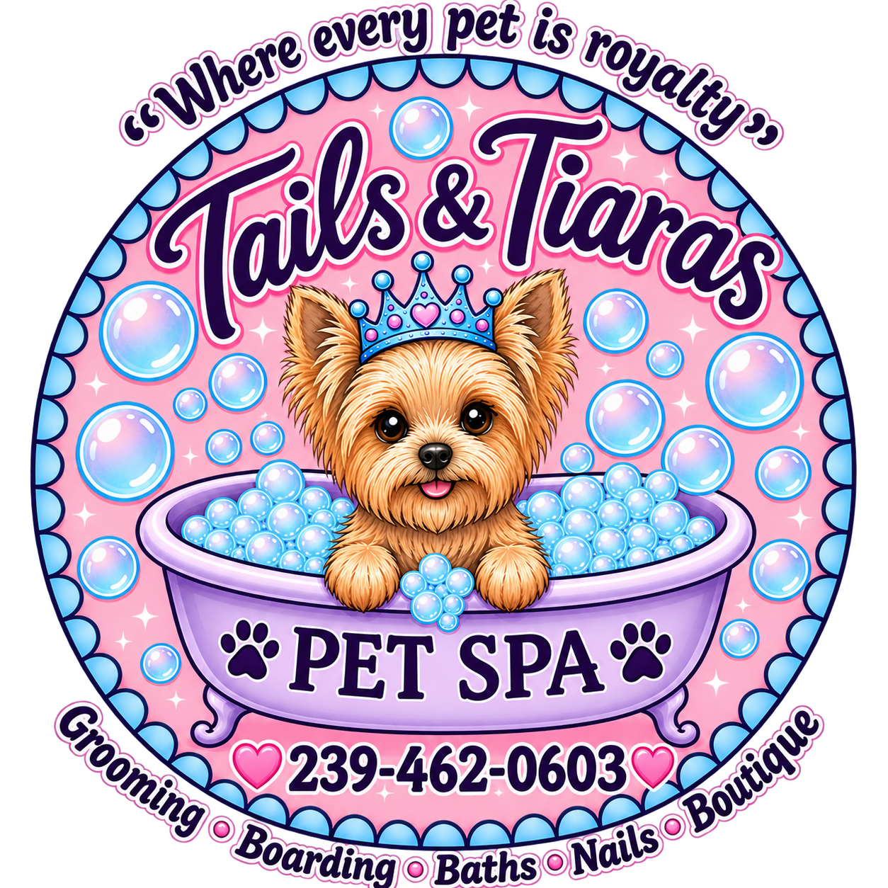 Tails &amp; Tiaras Pet  Spa