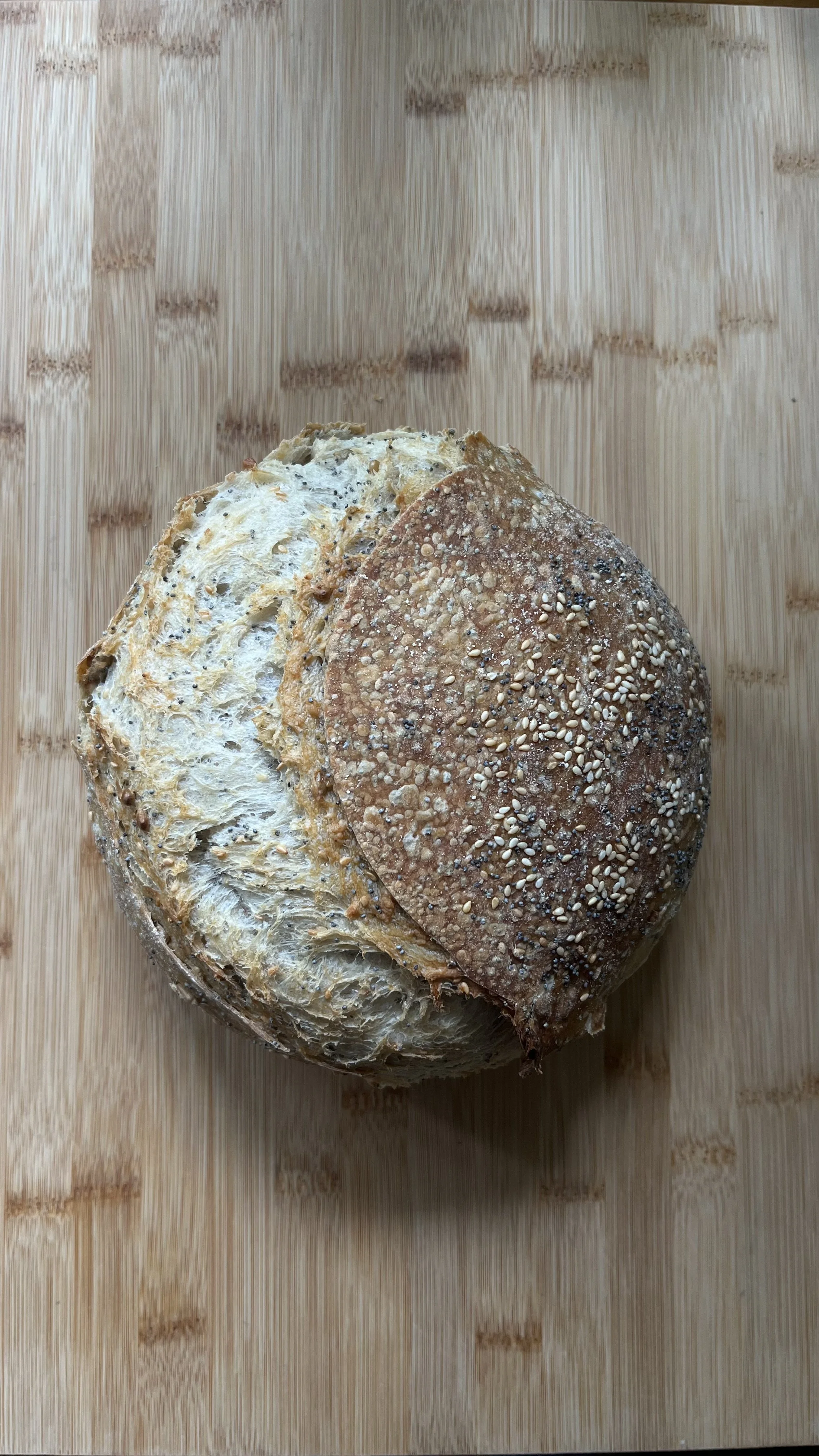 Seeded sourdough loaf