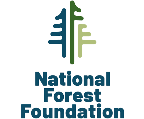Logo of the National Forest Foundation featuring a stylized tree and the organization's name.