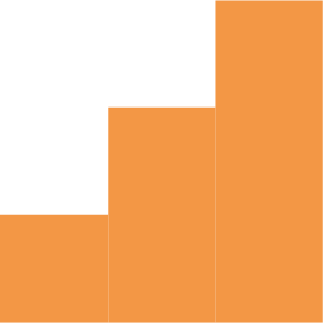 Ein stilisiertes Geometrie-Symbol in Schwarz und Orange, bestehend aus einem Kreis, einem Kreisabschnitt und einem rechtwinkligen Dreieck.