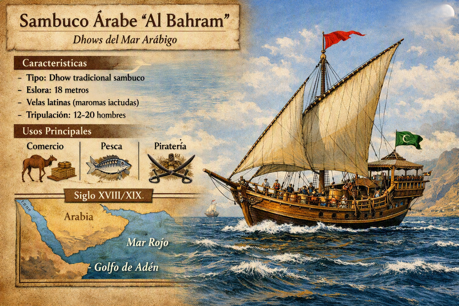 El Sambuco árabe Al Bahram