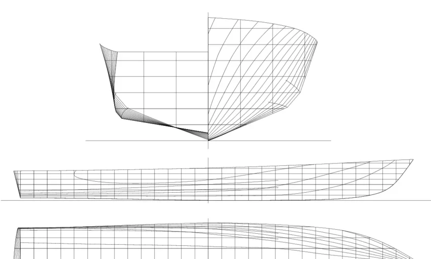 Interpretacion de planos de forma de un barco