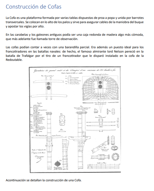 Construcción de Cofas