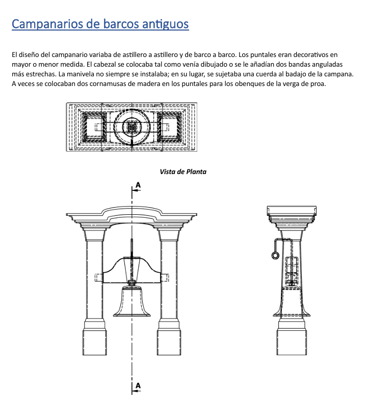 Campanarios de barcos antiguos