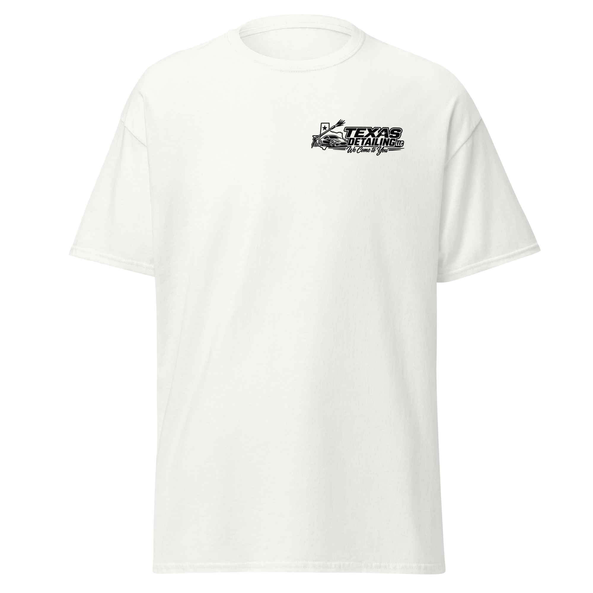 Texas Detailing Custom Pocket Logo Style T-Shirt