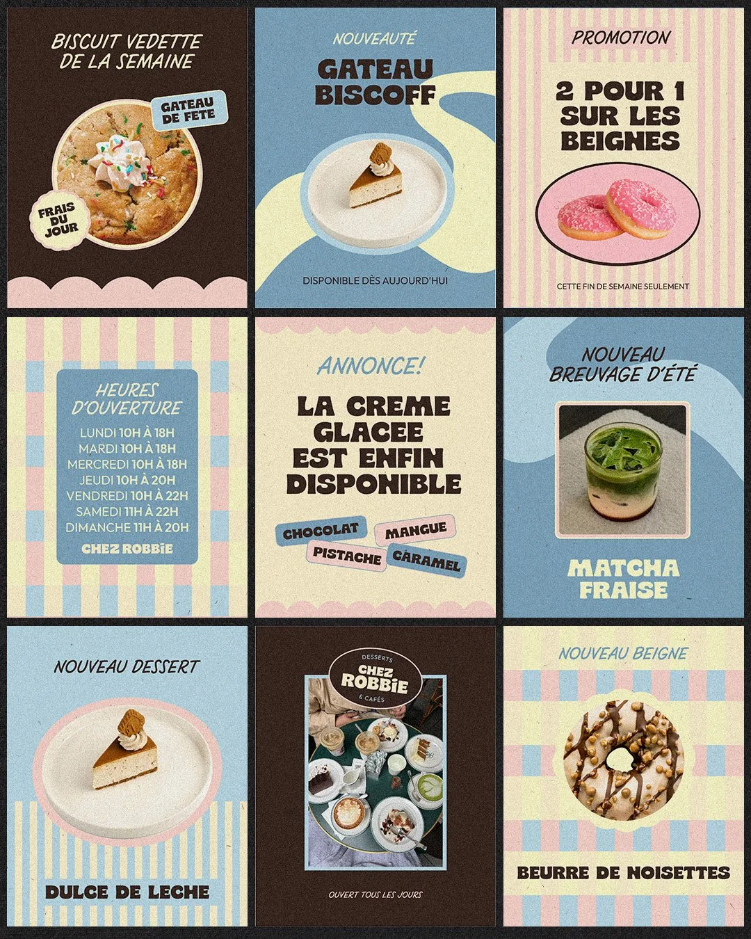 Grille de publications Instagram