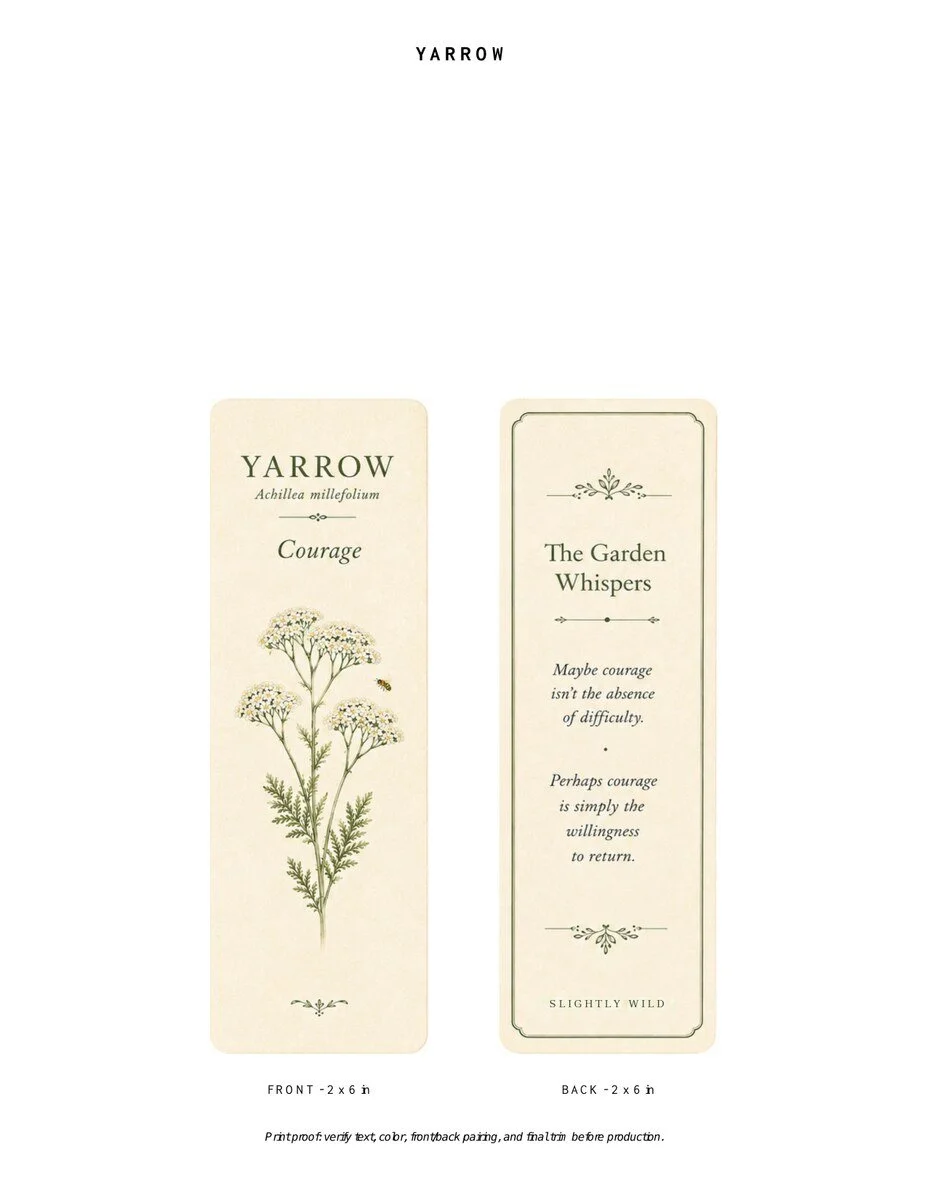 Slightly Wild Botanical Bookmarks — Set of 12