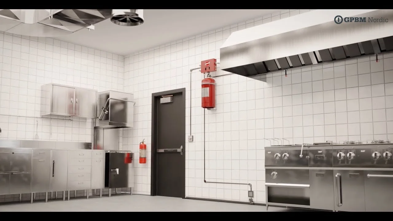 Sistema de Supresión de Incendios para Cocina