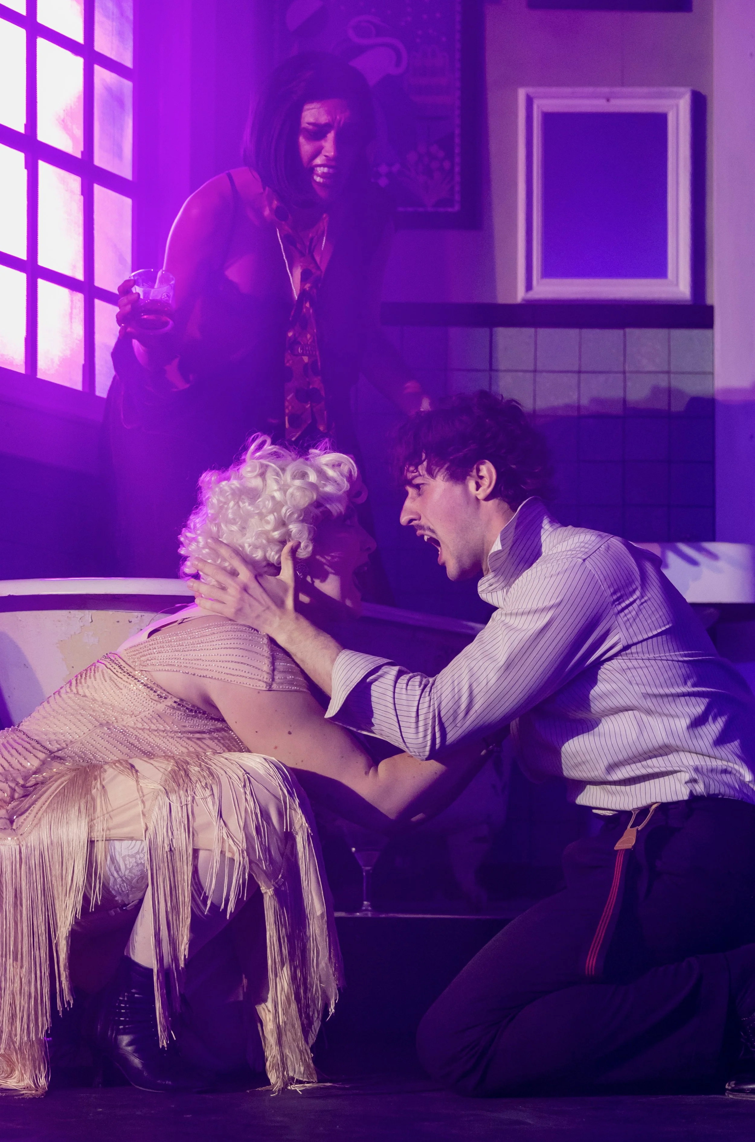 Burrs in Lippa's "Wild Party" at
Opera House Theatre Company. Alexander was called in as an immediate replacement one week before opening.