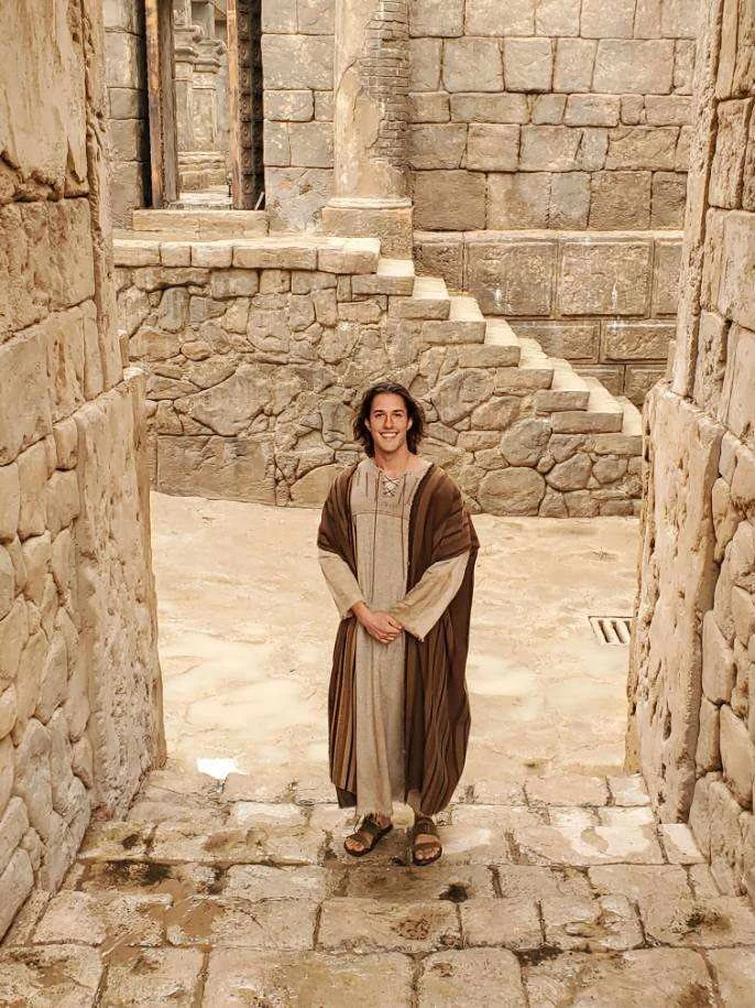 Alexander made his film debut as John, The Beloved in bible recreation videos with LDS Motion Pictures.