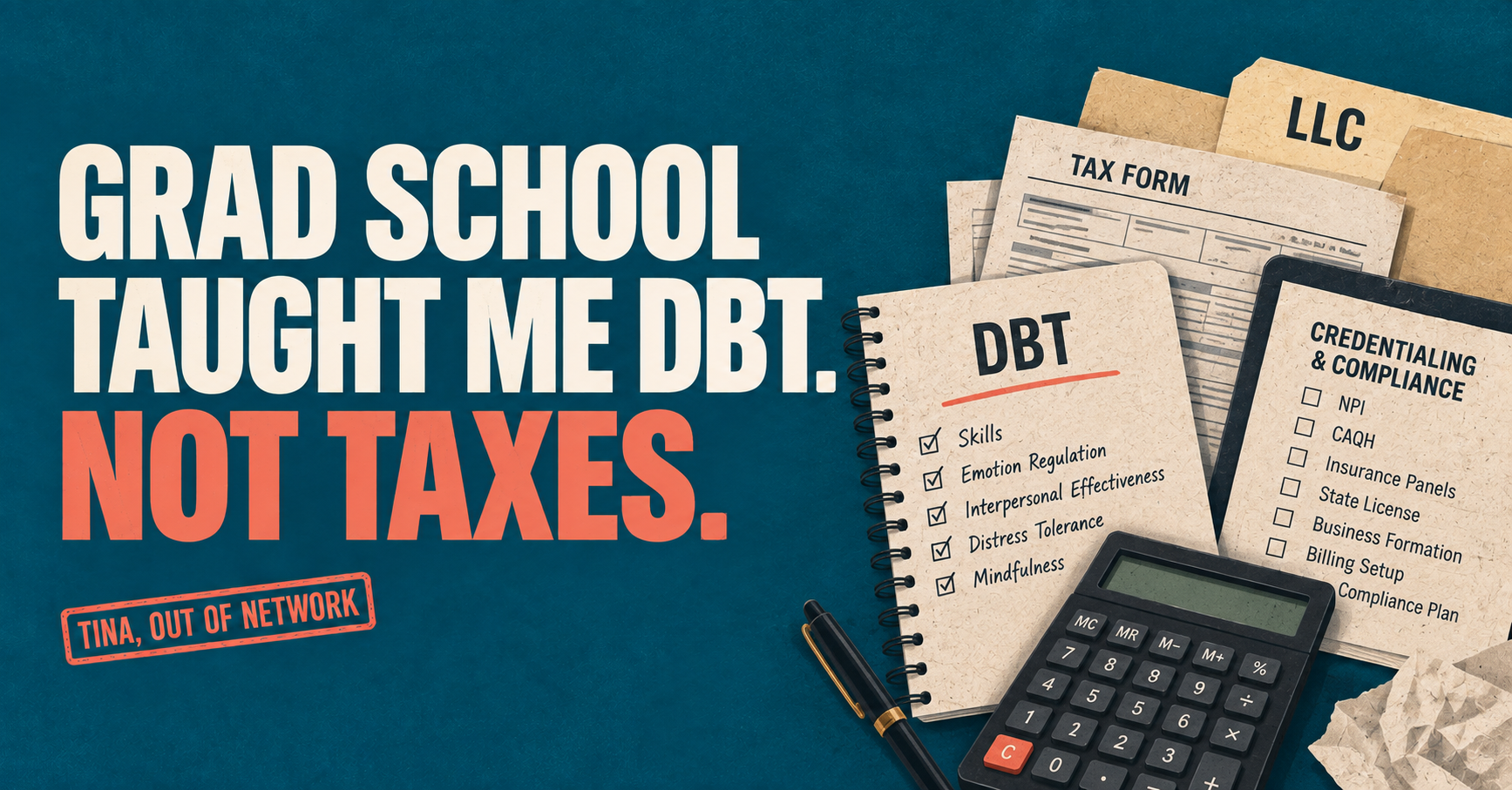 Ummmm… My Clinical Master’s Program Never Taught Me How to Do My Taxes—or Run a Private Practice