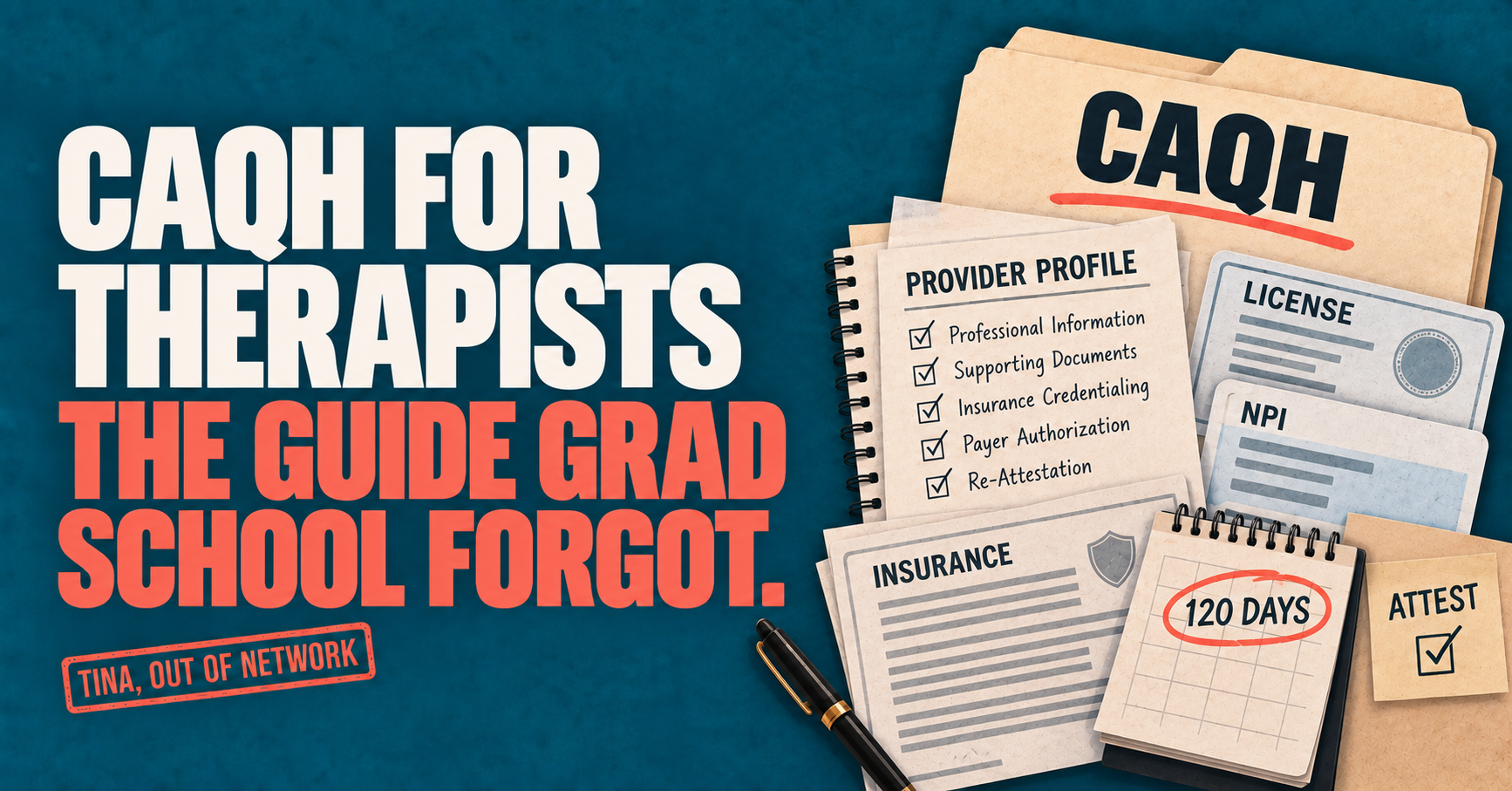 CAQH for Therapists: The Guide Grad School Forgot