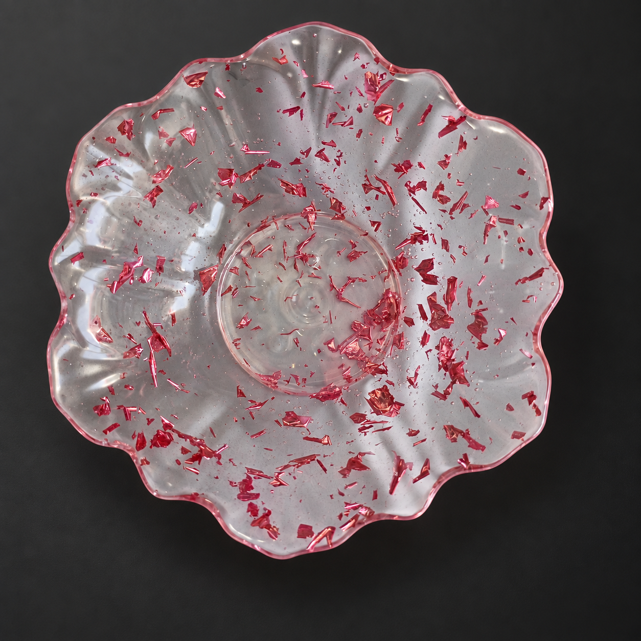 Pink Gold Bloom Trinket Dish