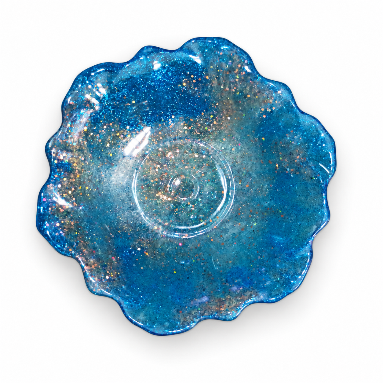 Ocean Glow Decorative Resin Bowl