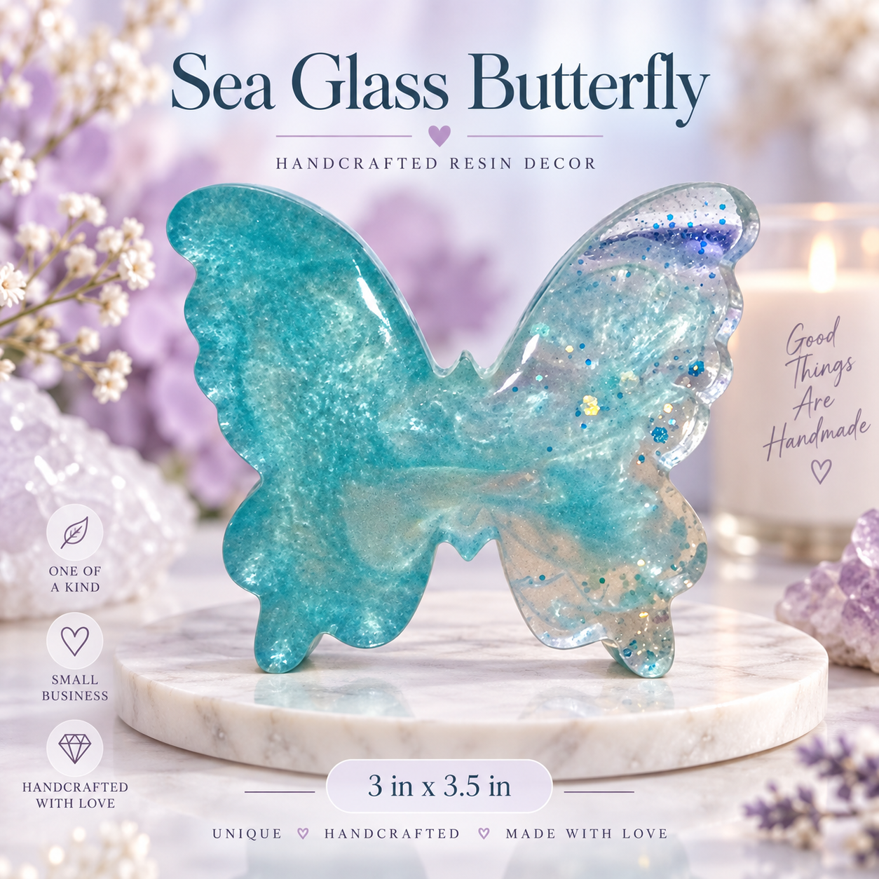“Sea Glass Butterfly” 🦋✨
