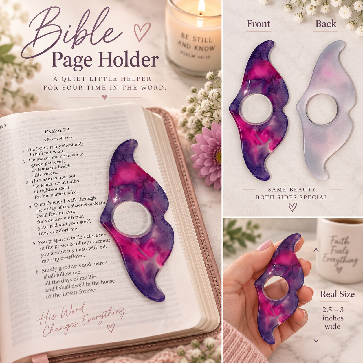 Radiant Grace Bible Page Holder