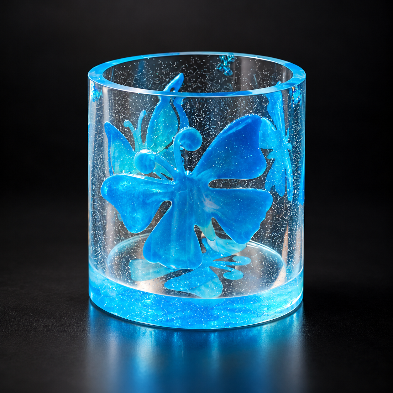 Blue Butterfly Dreams Resin Holder 🦋💙