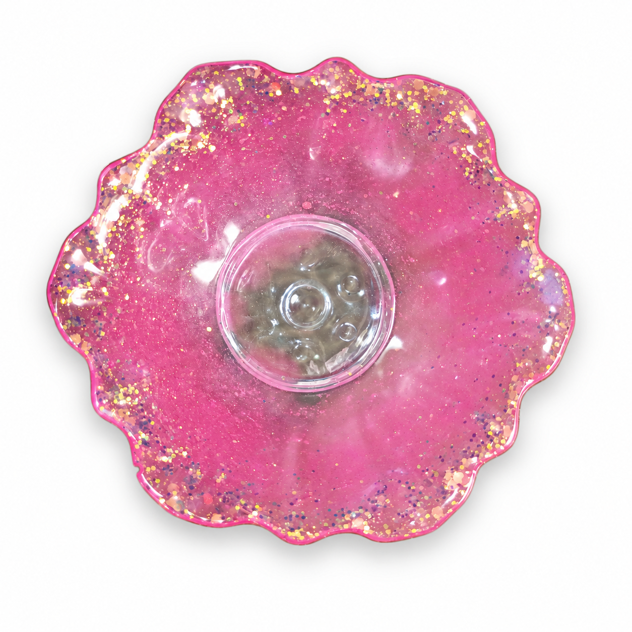 Blush Sparkle Decorative Resin Bowl