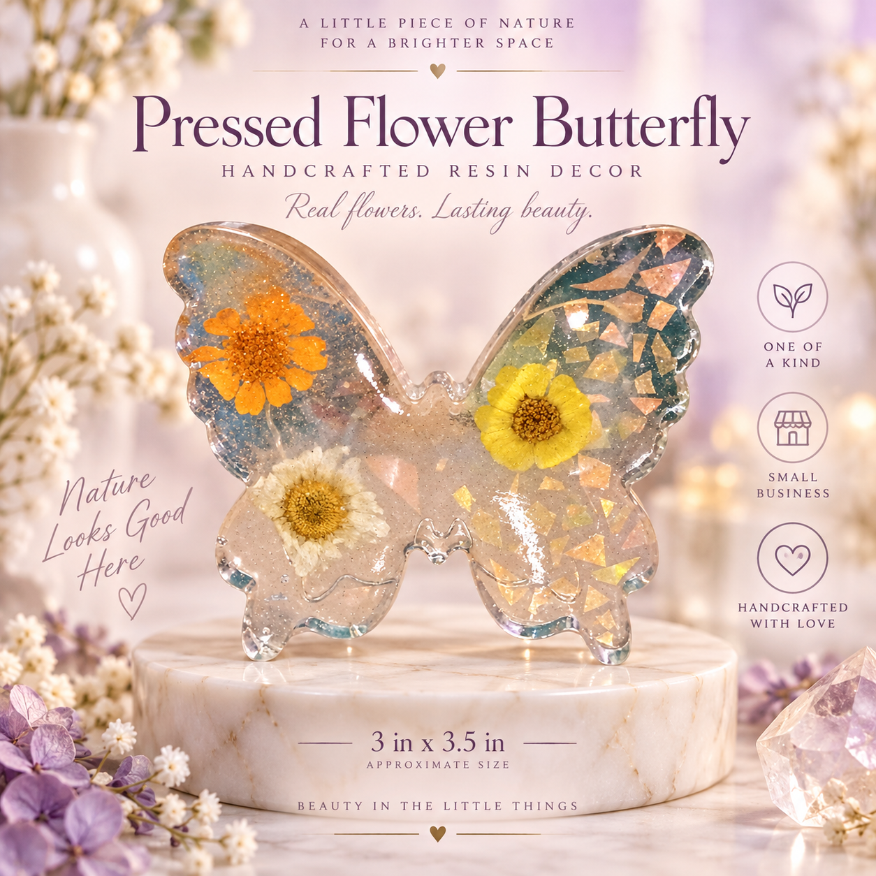 “Sunlit Bloom Butterfly” 🌼🦋