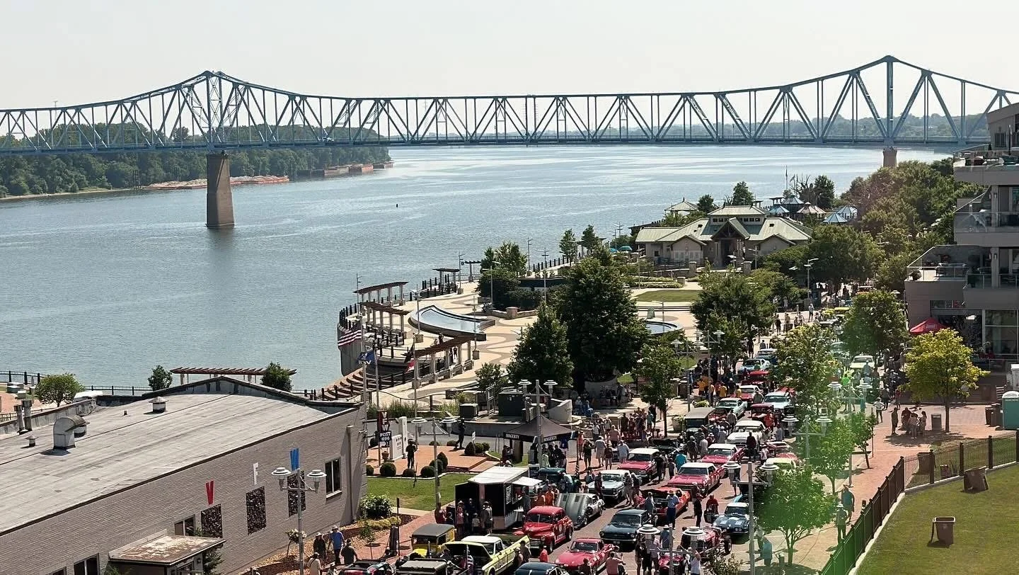 Crowds welcoming the Great Race into a host community