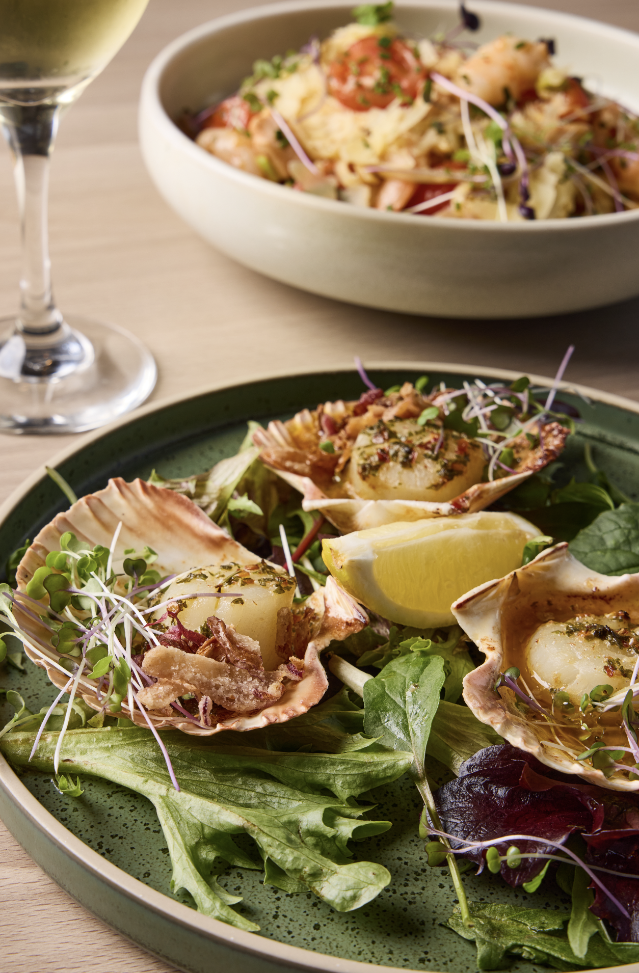 Commercial food photography of a seafood dish captured by G Studios for a hospitality client