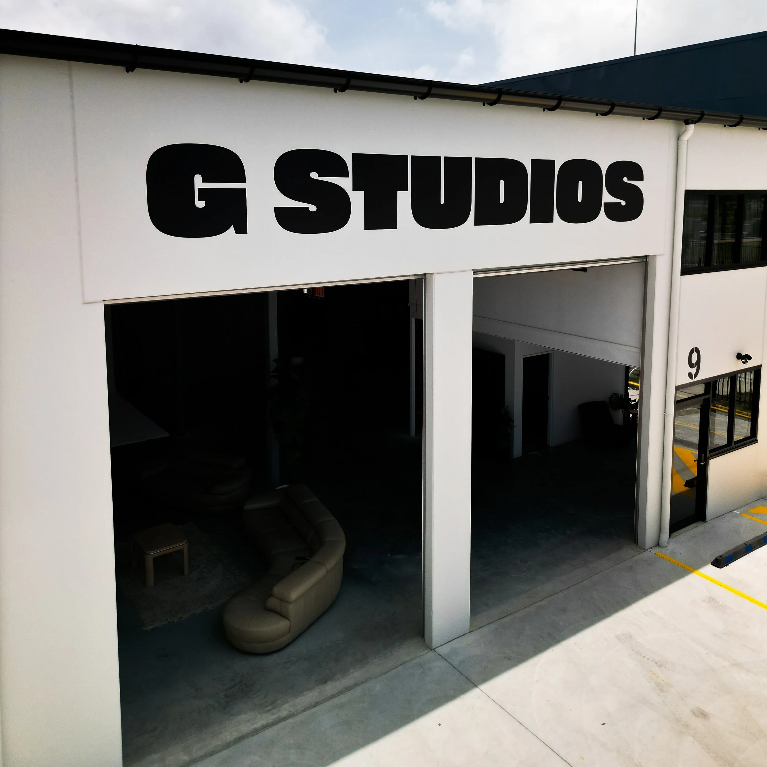 Entrance to G Studios creative studio and marketing agency in Tuggerah on the Central Coast