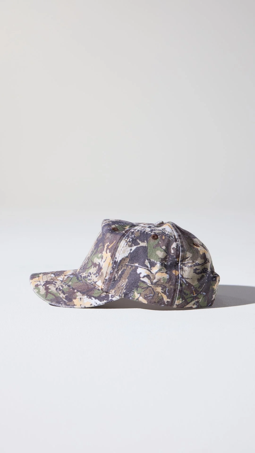 Camouflage baseball cap photographed by G Studios for an eCommerce product photography shoot
