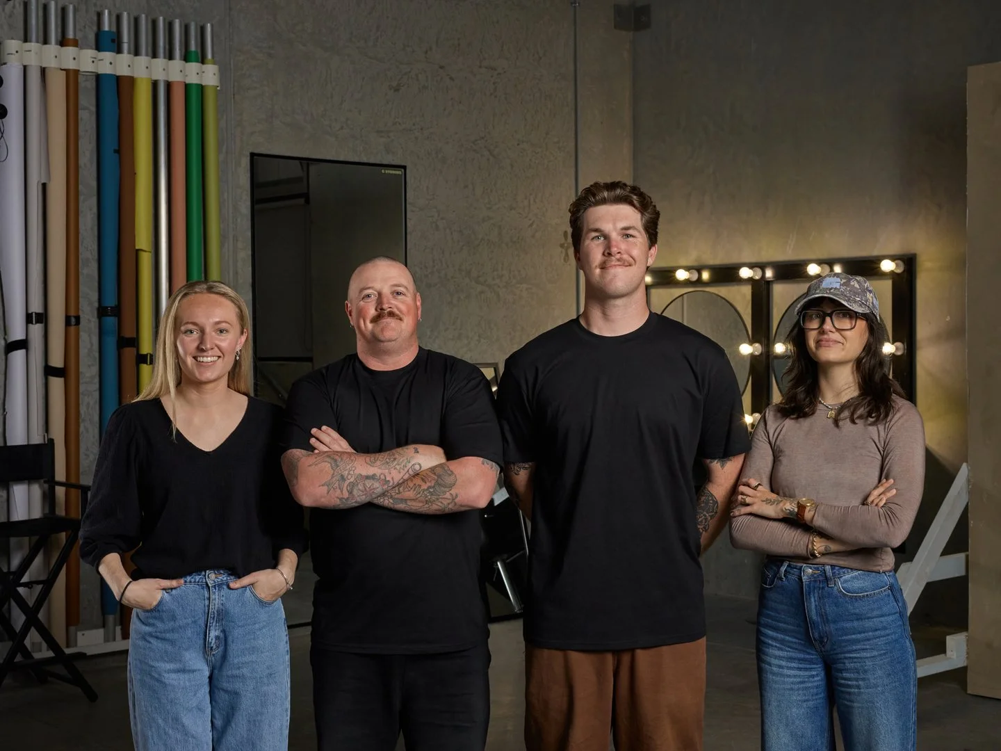 The G Studios Team, left to right. Charlie Bailey, Matt Grimwood, Brad Jones, Ashley Walker