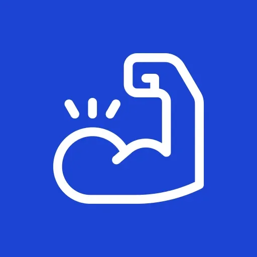 Icon of a flexed bicep muscle representing best walk in clinic primary care doctor in Redding, CA
