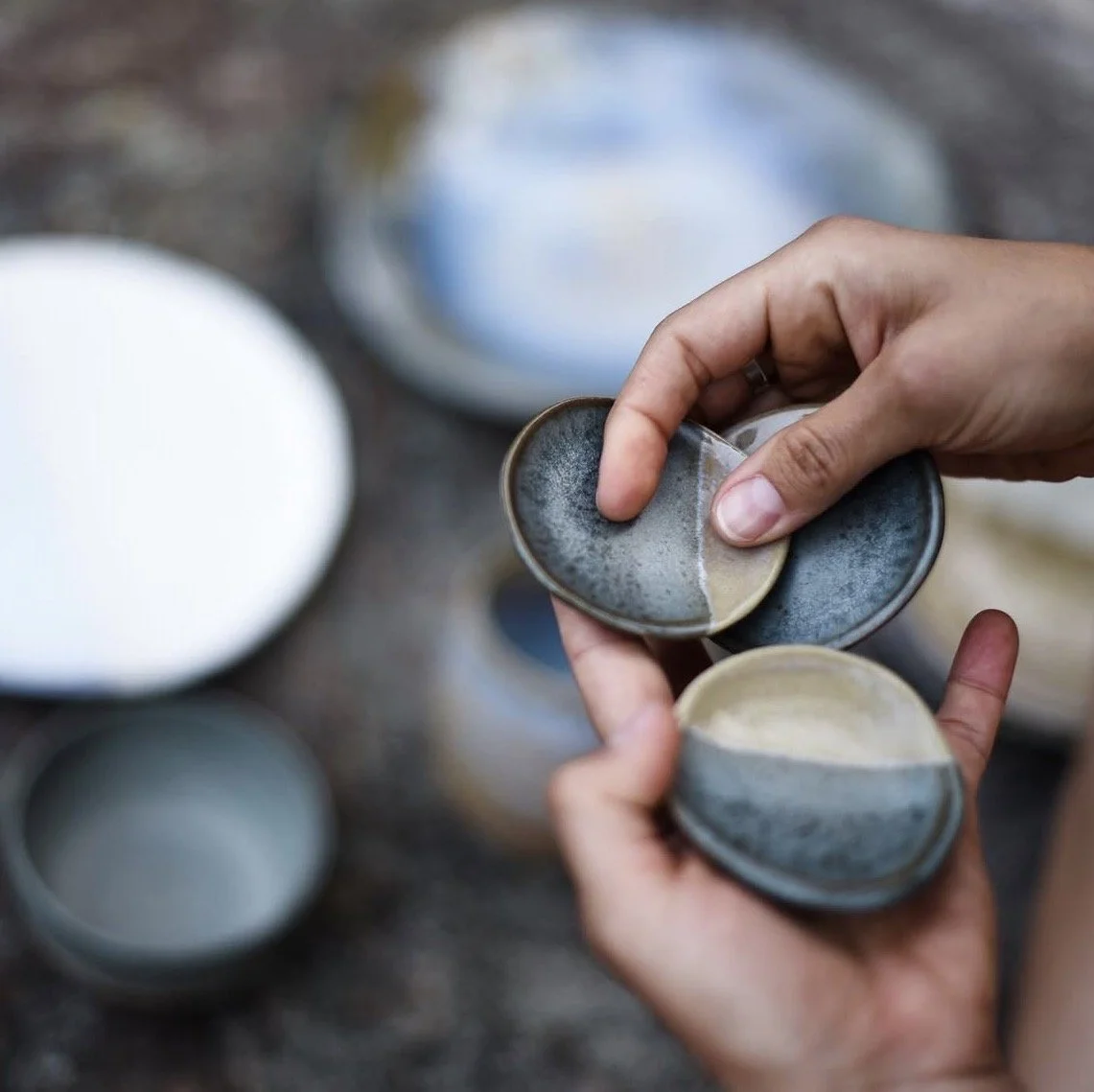Stoneware dish set