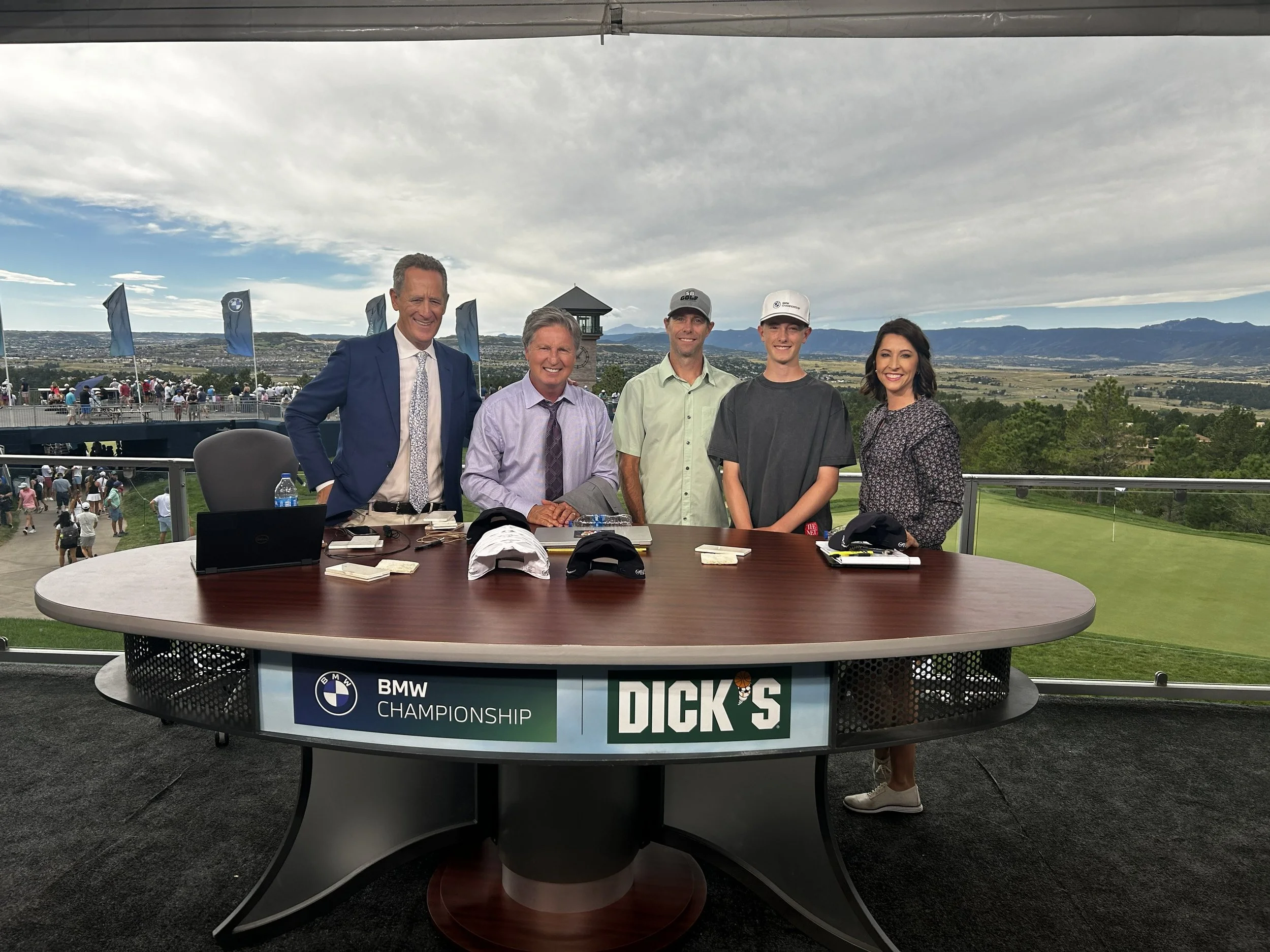 Golf Channel behind the scenes at Castle Pines during the BMW Championship in 2024