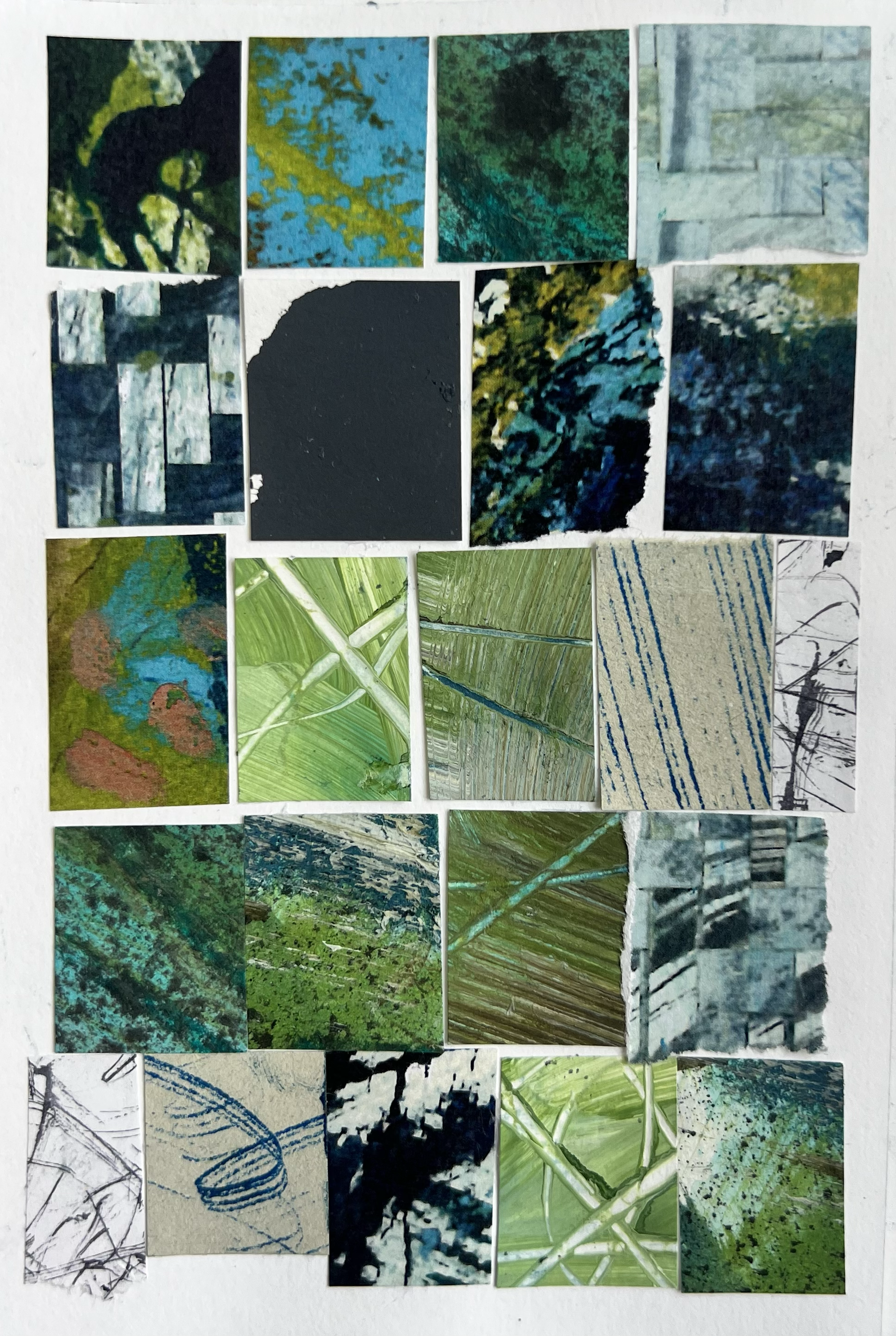 A5 drawing - Mixed media collage