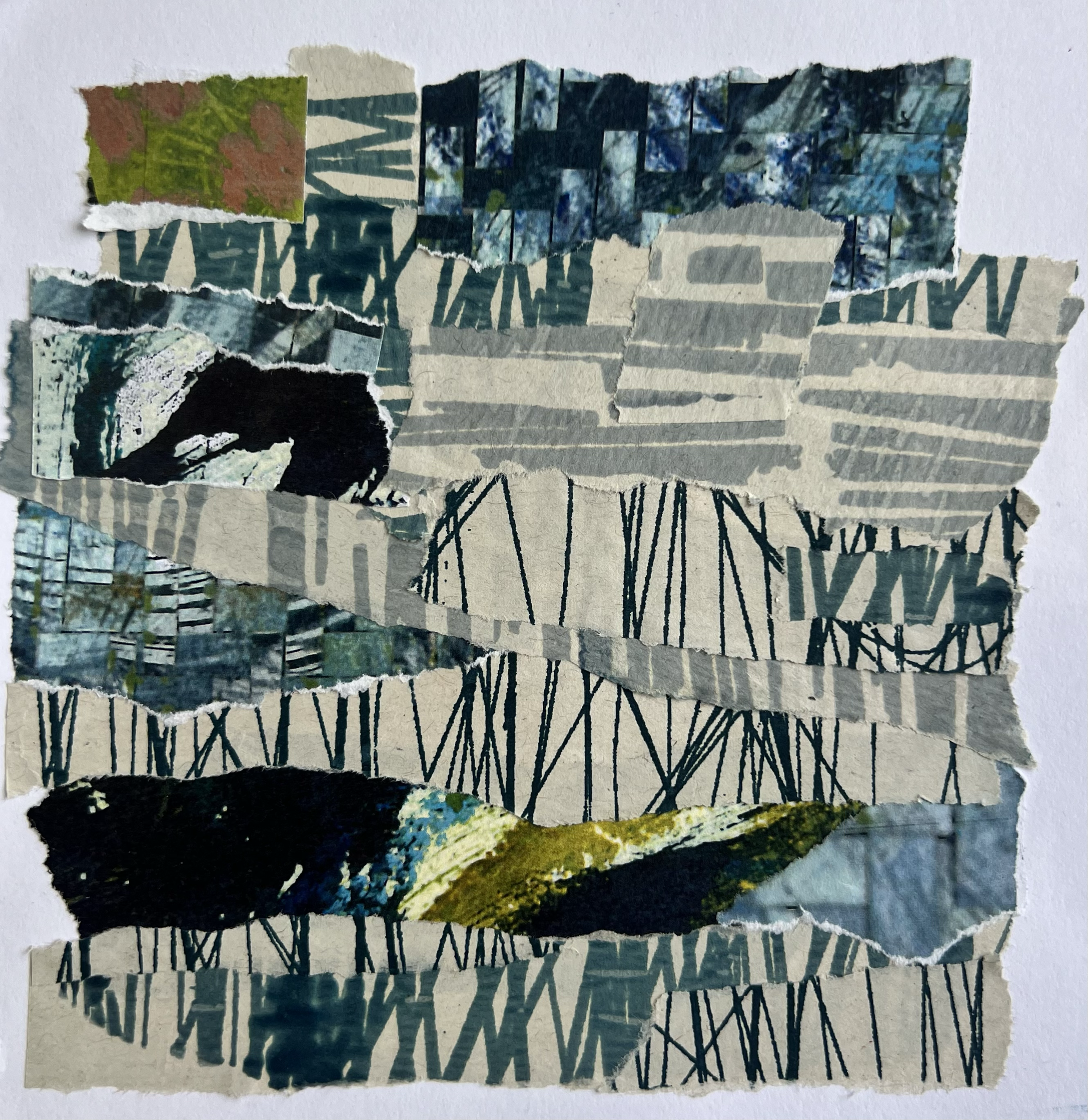 A5 drawing - Mixed media collage