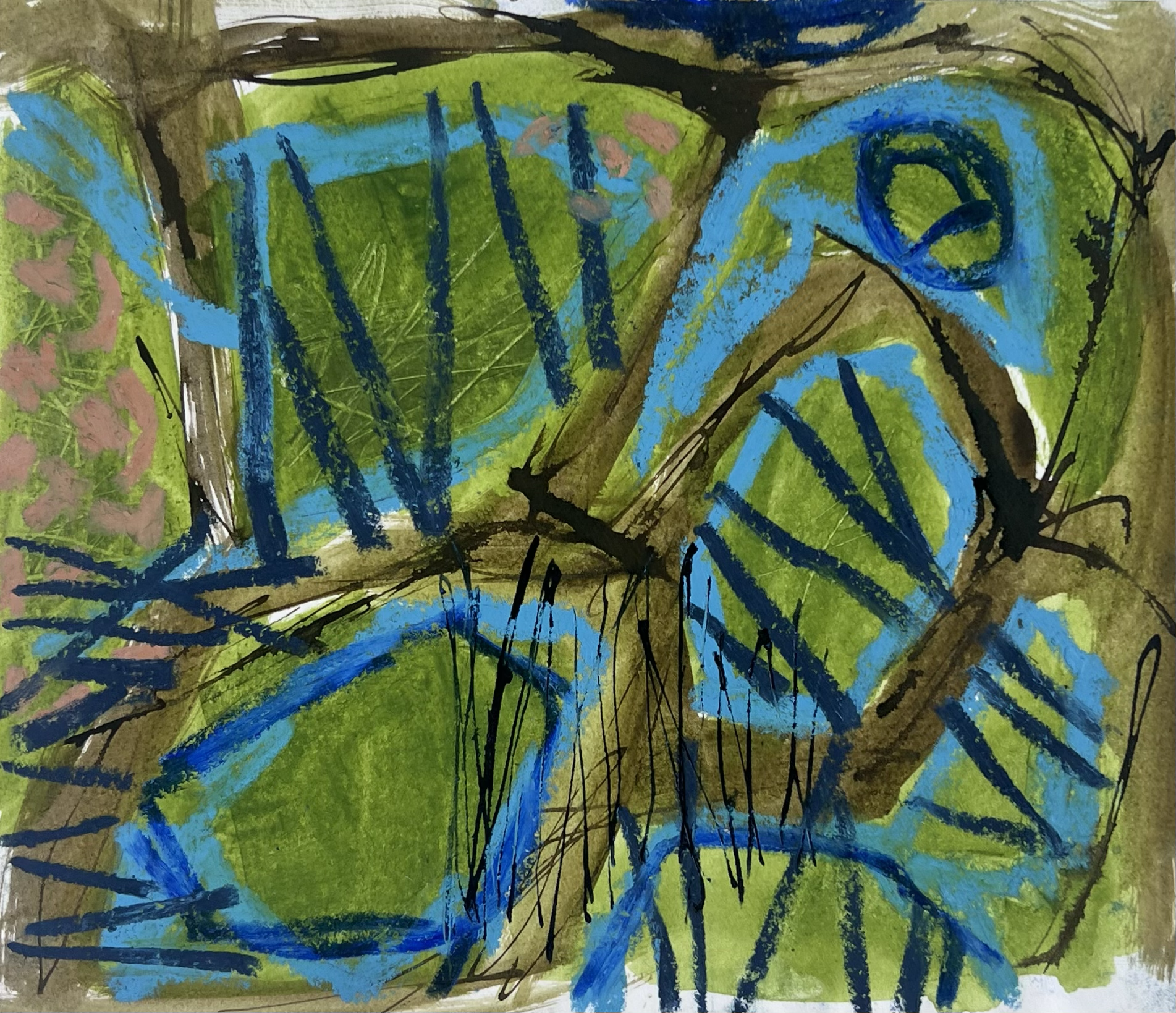 A5 drawing - Mixed media 