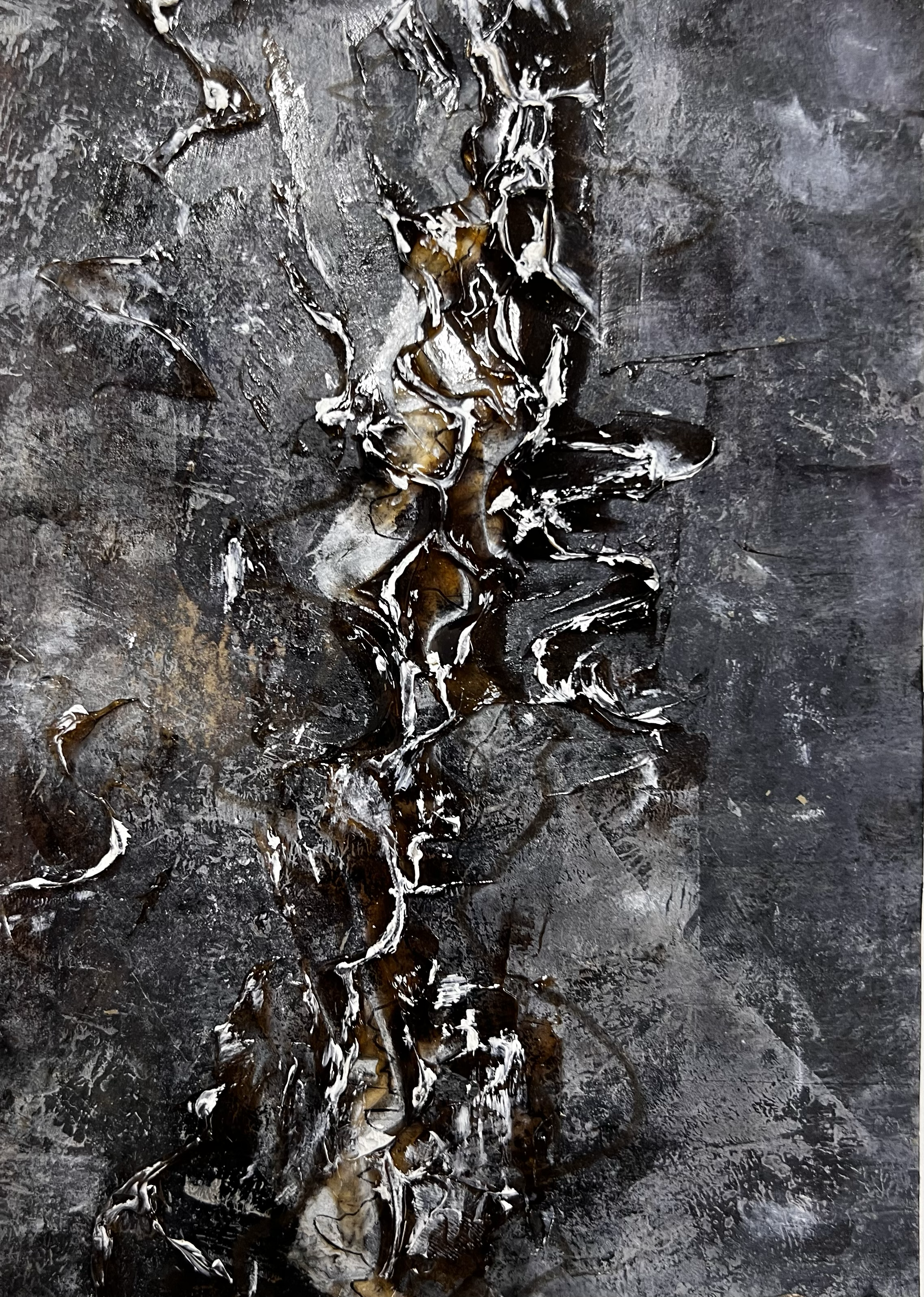 A2 Texture study - Mixed media