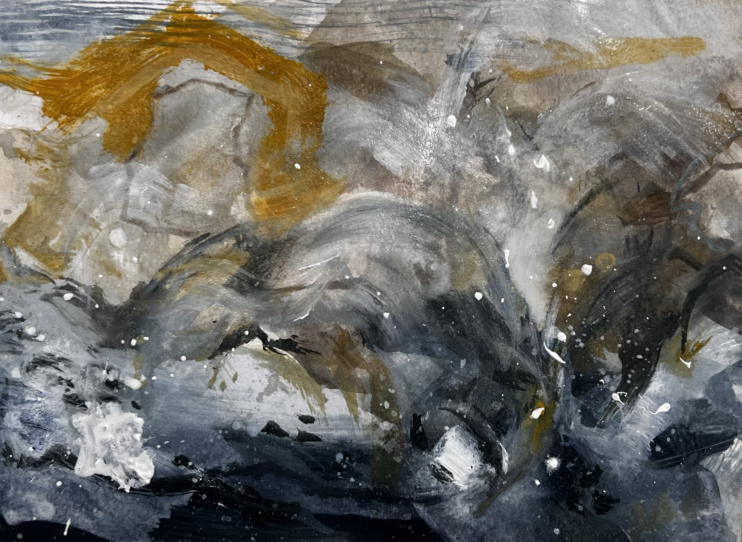 A5 Texture study - Mixed media