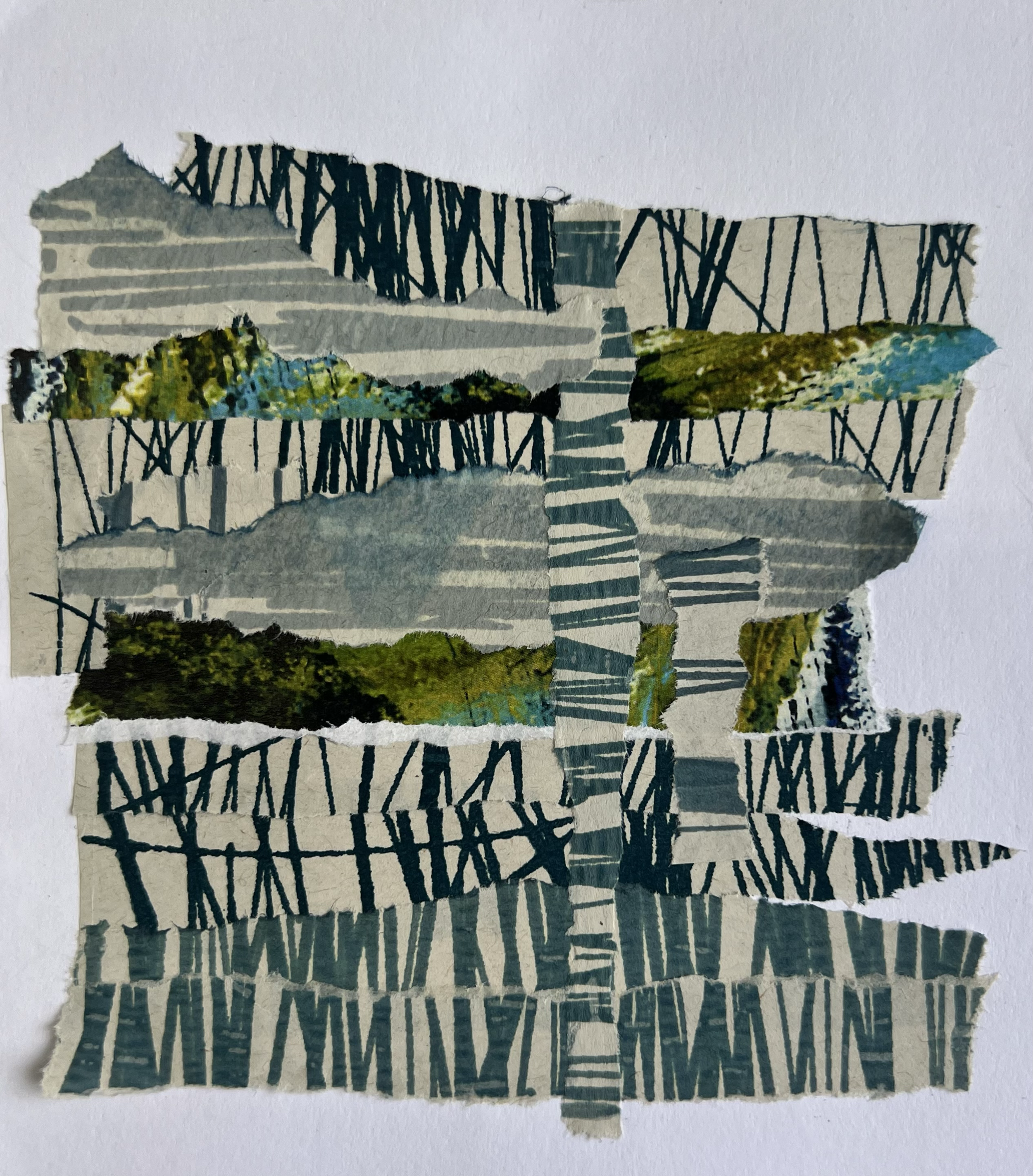 A5 drawing - Mixed media collage
