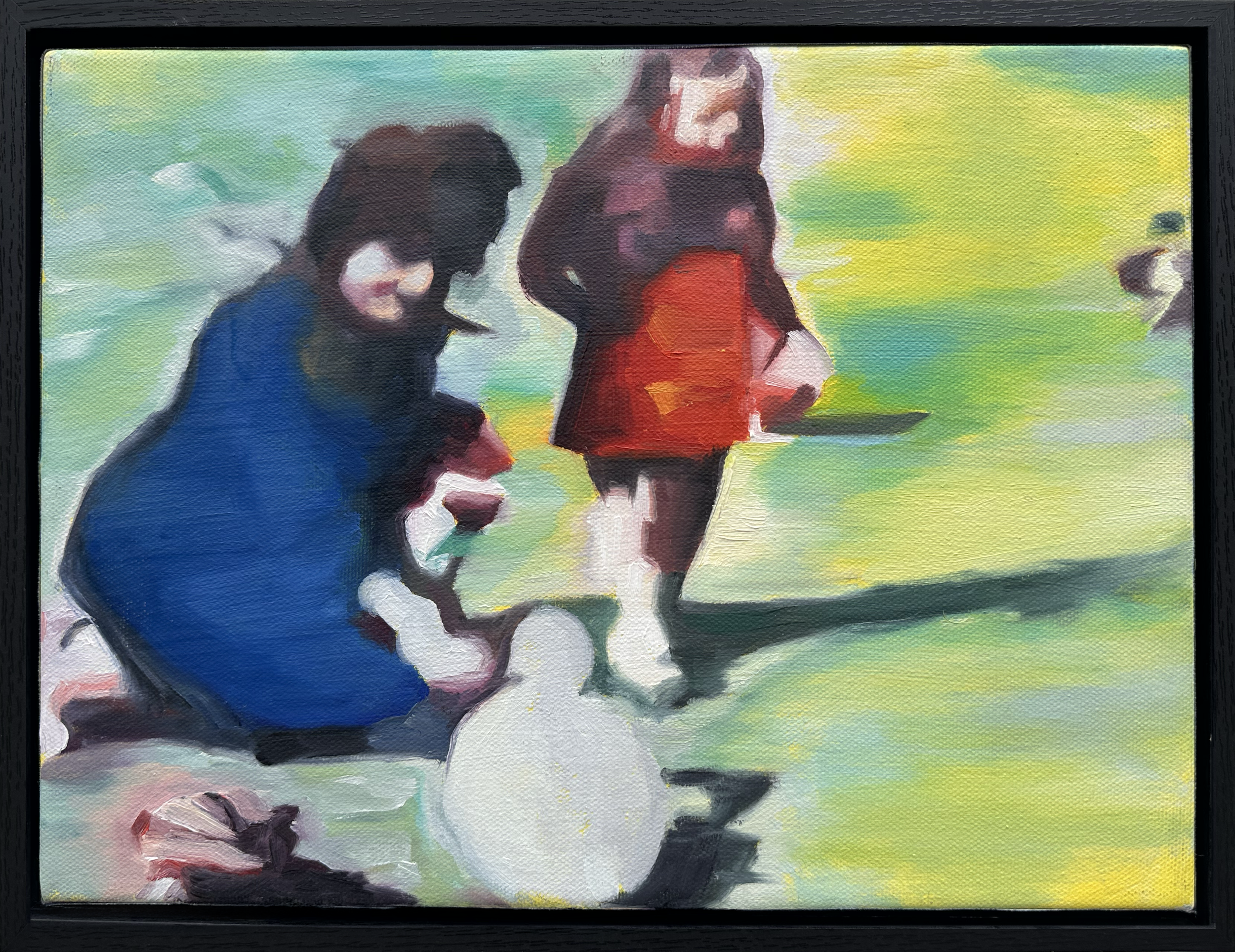 Feeding Ducks
Oil on Canvas
9x12