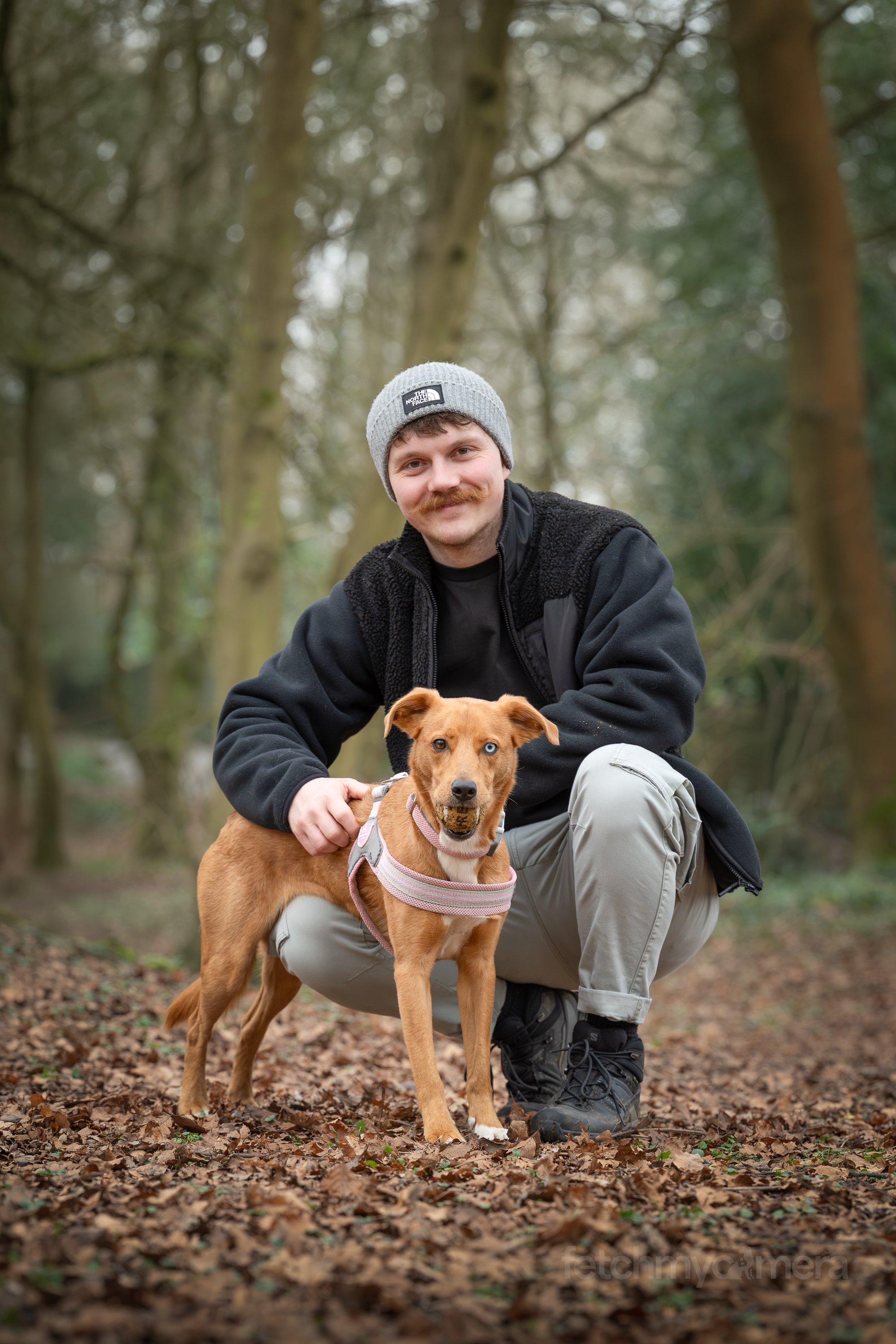Toby Littlewood and his rescue dog Bex