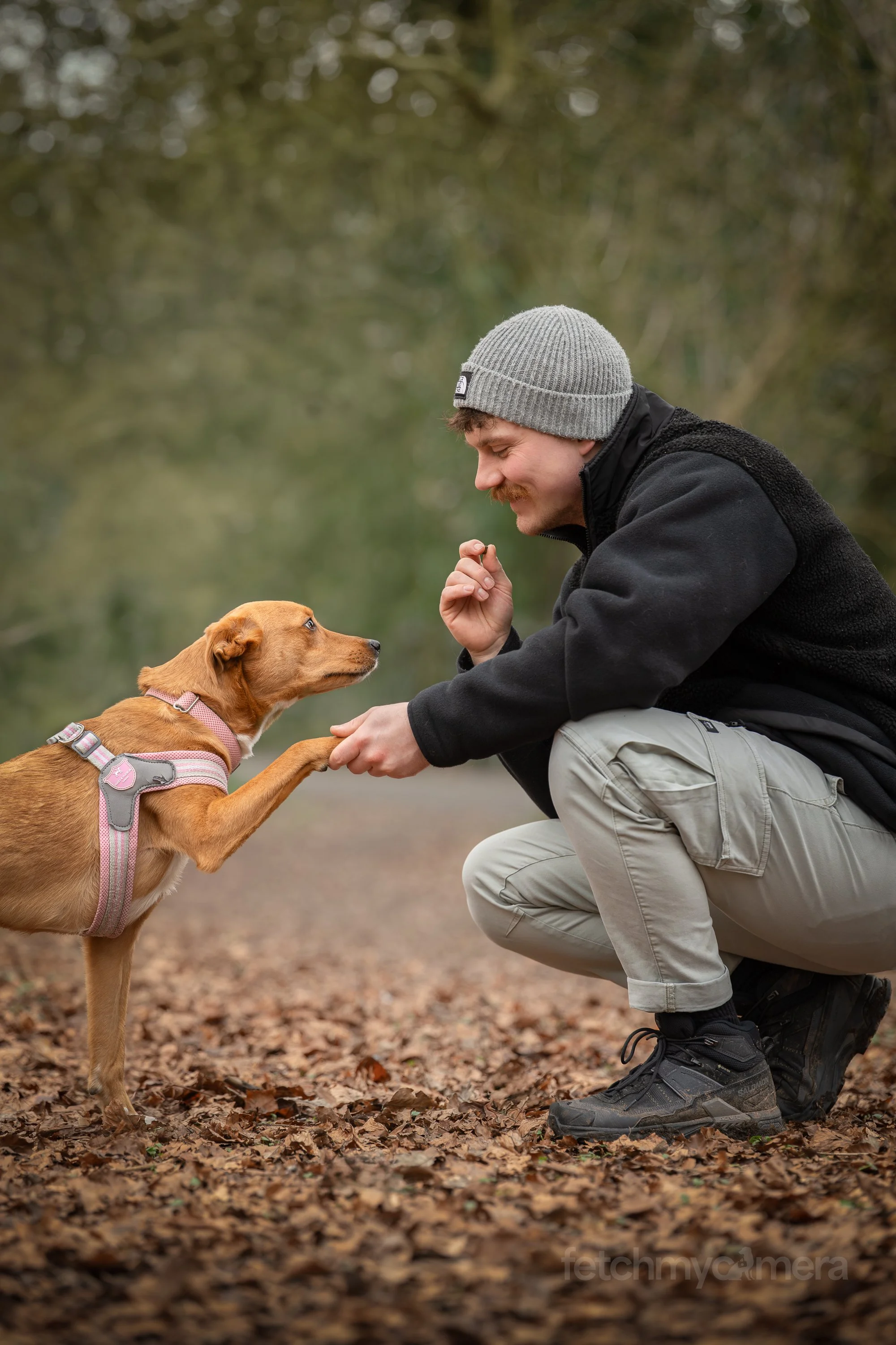 Toby Littlewood and his rescue dog Bex
