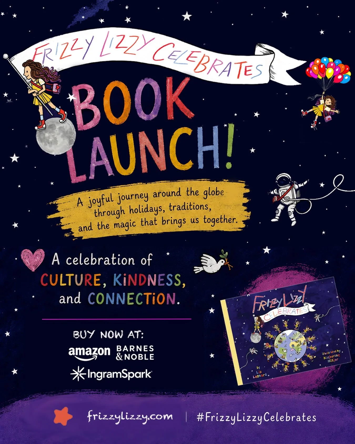 SO excited about the recent launch of my latest book - Book 3 in the #frizzylizzybooks series!!! This book is a bit different then the others&hellip; it&rsquo;s more of an unofficial guide to holidays &amp; celebrations around the world because I wan