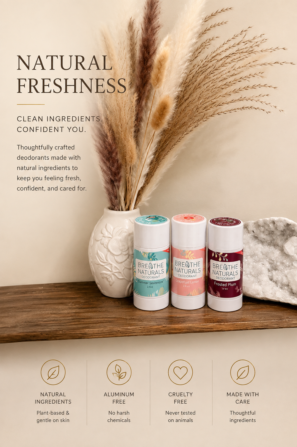 Breathe Natural Deodorant