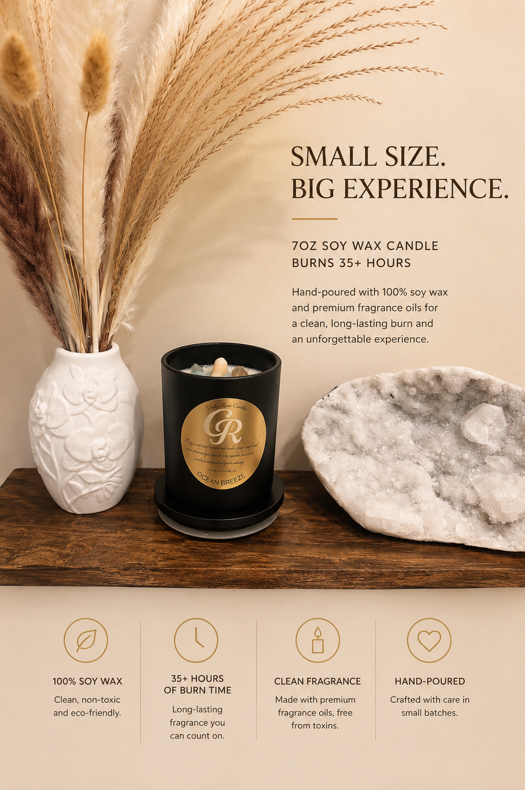 GladysLove Handcrafted 7oz & 10oz Candles