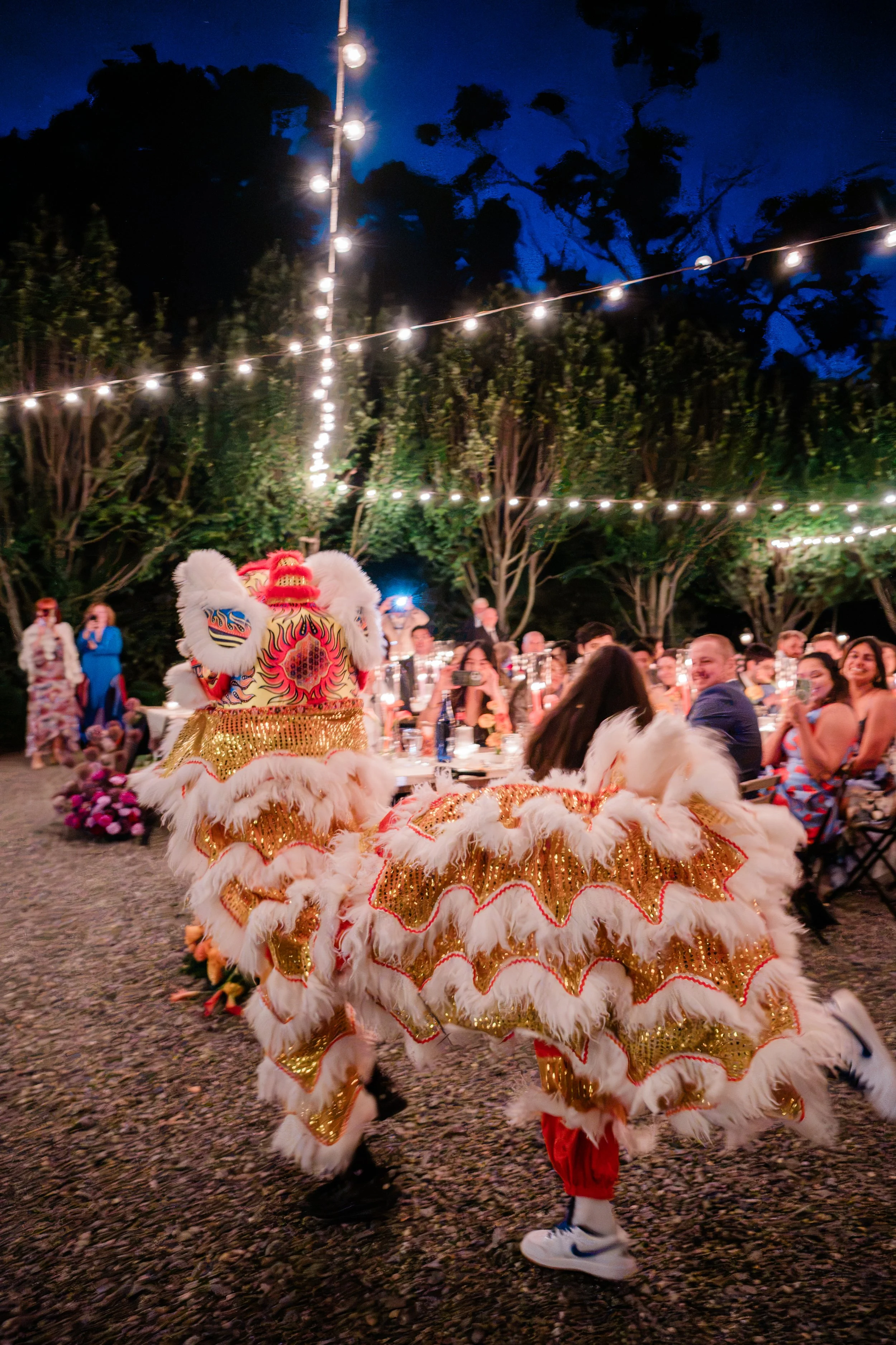 kid lion dancers at weddings