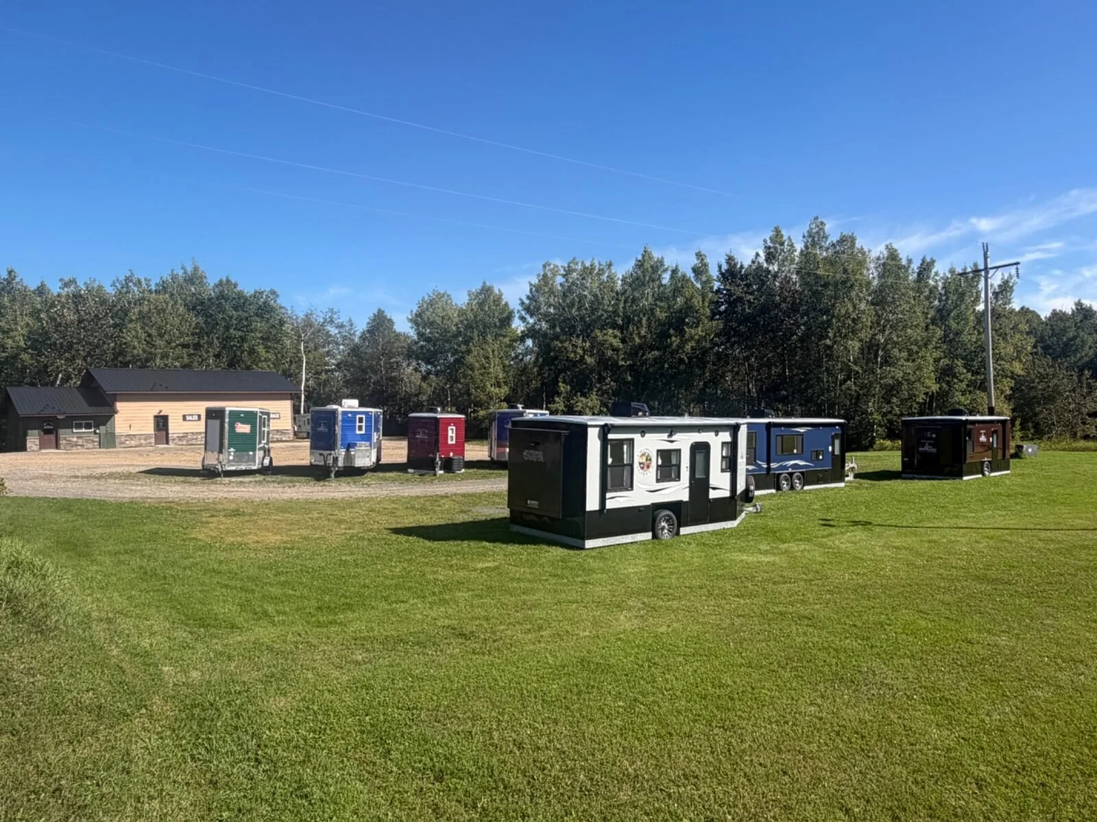 North Country Outdoors property in Blackduck, Minnesota, with Ice Castle fish houses