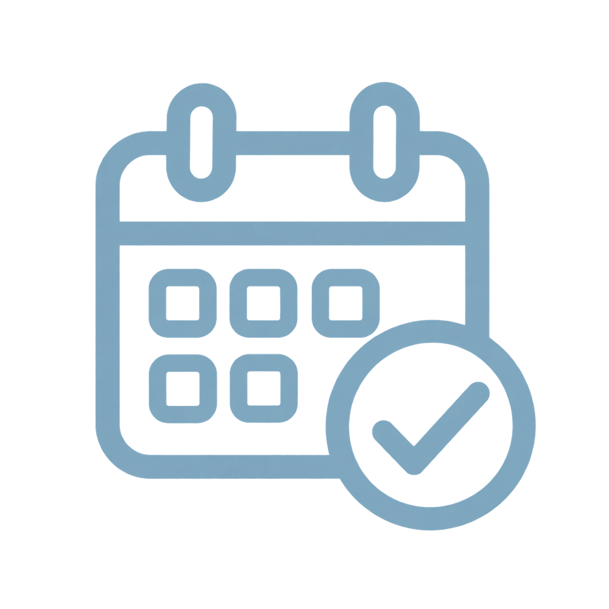 Reliable service icon representing consistent, scheduled commercial cleaning.