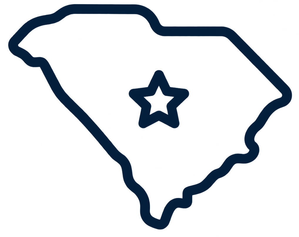 South Carolina icon representing locally owned commercial cleaning service in the Columbia area.